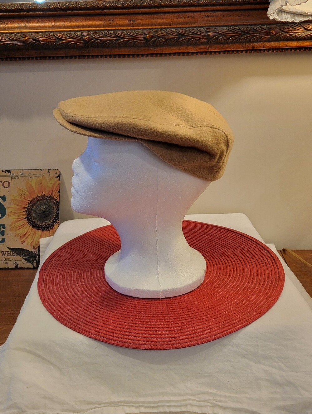 🪬EUC~ Newsboy Tan Flat Cap - Men’s Stylish Driver Hat